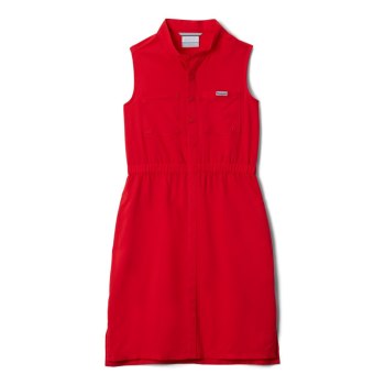 Columbia PFG Tamiami Sleeveless, Vestidos Rojos Para Niña | 143085-QLK